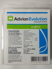 Засіб від тарганів Advion Evolution Cockroach Gel (Syngenta, США), 4 шприца по 30 грам