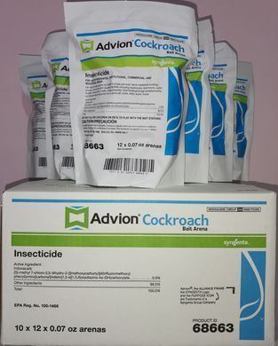 Ловушка от тараканов Advion Cockroach Gel Station (Syngenta, США), 12 ловушек х 2 грамма